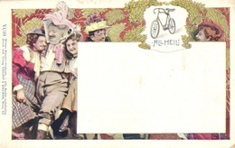 ** T2/T3 Wiener Künstler-Postkarte. Druck Und Verlag Philipp & Kramer. VI/10. All Heil! Bicycle, Artist Signed (EK) - Non Classés