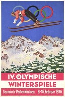 T2/T3 1936 Garmisch-Partenkirchen IV. Olympische Winterspiele / Winter Olympics In Garmisch-Partenkirchen Advertisement  - Unclassified