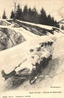 T2 1910 Sport D'hiver, Course De Bobsleigh / Wintersport, 6er Bobschlitten / Winter Sport, Bobsleigh, Sledding People. P - Non Classés