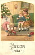 T2/T3 Karácsonyi üdvözlet! / Christmas Greeting Art Postcard. A. G. B. No. 2771. S: Pauli Ebner (EK) - Non Classés