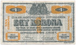 Ostffyasszonyfa / Hadifogolytábor 1916. Június 1. 1K Arab Sorozat és Sorszámmal T:III-
Adamo HHO-2.3 - Non Classificati