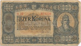 1923. 1000K Nyomdahely Jelölés Nélkül T:III,III-
Adamo K37 - Ohne Zuordnung