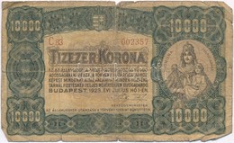 1923. 10.000K 'Orell Füssli Zürich' Piros Sorozat- és Sorszám T:III-,IV
Adamo K42/1 - Non Classés