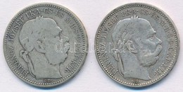 1895KB-1896KB 1K Ag 'Ferenc József' (2x) T:2- 
Adamo K5 - Unclassified