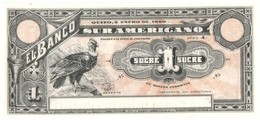 Ecuador / Banco Sur Americano 1920. 1S T:I
Ecuador / Banco Sur Americano 1920. 1 Sucre C:UNC
Krause S251 - Zonder Classificatie