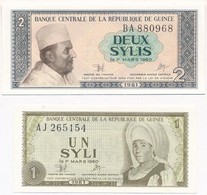 Guinea 1981. 1S + 2S T:I
Guinea 1981. 1 Syli + 2 Sylis C:I
Krause 20.a, 21.a - Non Classés