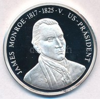 Németország 1992. 'James Monroe - Az Amerika Egyesült Államok Elnökei' Jelzett Ag Emlékérem, Tanúsítvánnyal (15g/0.999/3 - Non Classés