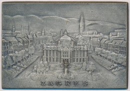 DN 'Zágráb' Ezüstözött Fém Emlékplakett (80x54mm) T:2
ND 'Zagreb' Silver Plated Commemorative Plaque (80x54mm) C:XF - Ohne Zuordnung