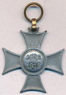 1913. 'Mozgósítási Kereszt / 1912-1913-as Emlékkereszt' Cink Kitüntetés Mellszalag Nélkül T:2,2- Cserélt Karika Hungary  - Non Classés