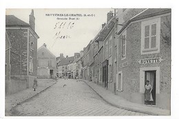 BRUYERES Le CHATEL  (cpa 91)   Grande Rue - Buvette    ## RARE  ##  - L 1 - Bruyeres Le Chatel