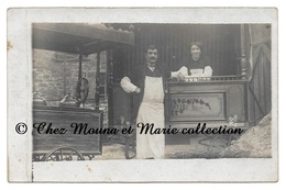 MARCHAND DE GLACES AMBULANT ORTIZ - ROULOTTE - CARTE PHOTO - Marchands Ambulants