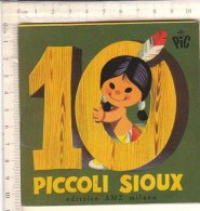 PO7706D# Albetto Illustrato - Collana PIC "I Libricini Per I Più Piccoli" 10 PICCOLI SIOUX Ed.AMZ - Antichi
