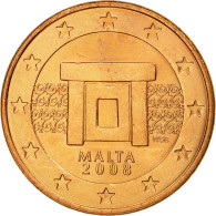 Malte, 5 Euro Cent, 2008, SUP, Copper Plated Steel, KM:127 - Malta