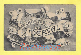 CPA 44 DERVAL Souvenir Carte Postale Multivues ( Très Peu Commune ) - Derval