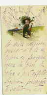 CASTELLI SIGNED POSTCARD BOOKMARK 1920s - KID - ( BG30 ) - Castelli