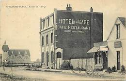 -dpts Div.-ref-AD570- Pas De Calais - Merlimont Plage - Hotel De La Gare - Cafe Restaurant - Hotels Et Restaurants - - Otros Municipios