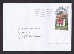 Netherlands: Cover, 2018, 1 Stamp + Tab, Mushroom, Fungus (traces Of Use) - Briefe U. Dokumente