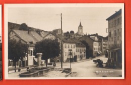 FKC-07  Sainte-Croix, Place Du Village, Fontaine, Attelage. Non Ciculé. Soc. Graphique No 3879 - Sainte-Croix 