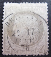 R1680/90 - CERES N°52 - CACHET A DATE : BRIGNAIS (Rhône) 17 JANVIER 1876 - 1871-1875 Cérès