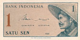 Indonesia 1 Sen, P-90r (1964) - Replacement Note - (UNC) - Indonesië