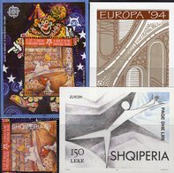 EUROPA Shqiperia 3047,Bl.157,Blocks 101+104, ** 33€ Brücke Tanz Zirkus M/s Bloc Art Ss Sheets Bf 50 Jahre CEPT 2006 - Collections