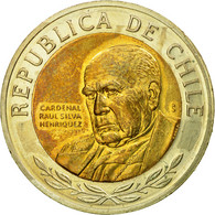 Monnaie, Chile, Cardinal Raul Silva Henriquez, 500 Pesos, 2008, Santiago, SUP - Chili