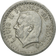 Monnaie, Monaco, Louis II, 2 Francs, 1943, Poissy, TB+, Aluminium, Gadoury:MC - 1922-1949 Louis II