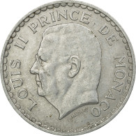 Monnaie, Monaco, Louis II, 5 Francs, 1945, Poissy, TTB, Aluminium - 1922-1949 Louis II