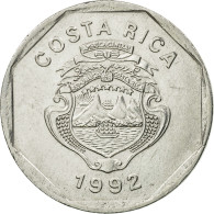 Monnaie, Costa Rica, 10 Colones, 1992, TTB, Stainless Steel, KM:215.1 - Costa Rica