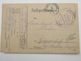 1916 , HOF, Klarer Stempel Auf Feldpostkarte Mit Truppensiegel - Feldpost (franchise)