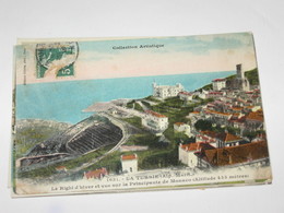 PRINCIPATO DI MONACO - LA TURBIE VIAGGIATA 21.03.1909 COLORI VG - Terraces