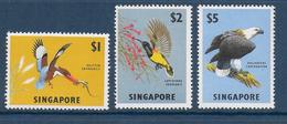 SINGAPORE - YVERT N° 62/64 ** MNH - COTE = 80 EUR. - OISEAUX - Singapore (1959-...)