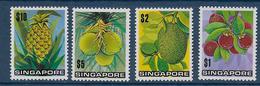 SINGAPORE - YVERT N° 197/200 ** MNH - COTE = 47 EUR. - FRUITS - Singapore (1959-...)