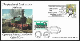 1979 - GREAT BRITAIN - FDC Kent & East Sussex Railway + SG 1092+Railway Letter + TENTERDEN - Ferrocarril & Paquetes Postales