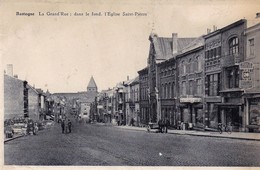 Bastogne Grand Rue Dans Le Fond L Eglise Saint Pierre - Bastogne