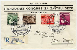 YUGOSLAVIA 1938 Child Welfare Set On FDC.  Michel 366-69 - FDC