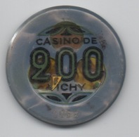 Jeton De Casino De Vichy 200 Anciens Francs Modifié Avec Virgule à 2,00 NF - Casino