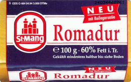GERMANY - Mang Käsewerk Romadur, O 0484-04/94 , 3.000 Tirage ,used - O-Series: Kundenserie Vom Sammlerservice Ausgeschlossen