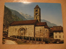 GIORNICO Chiesa San Nicolau Church Cancel Post Card Ticino Leventina Switzerland - Giornico