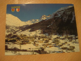 LEUKERBAD Balmhorn Gitzifurgge Ferdenrothorn LOECHE-LES-BAINS Thermal Health Cancel Post Card Valais Leuk Switzerland - Ferden