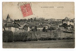 CPA  87   SAINT LAURENT SUR  GORRE    1906    VUE SUR LE VILLAGE - Saint Laurent Sur Gorre