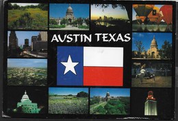 U.S.A. - AUSTIN TEXAS - FORMATO GRANDE 17X12 - VIAGGIATA 2001 FRANCOBOLLO ASPORTATO - Austin