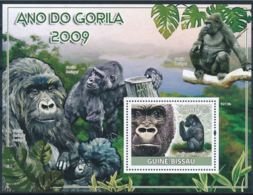 Guinee Bissau  2009 Apes Singes Gorilles MNH - Gorilla's