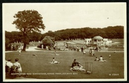 Ref 1230 - Early Postcard - Boathouse & Bandstand Colwyn Bay - Denbighshire Wales - Denbighshire