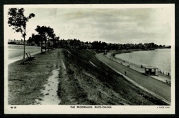 Ref 1230 - Raphael Tuck Real Photo Postcard - The Promenade Rhos-on-Sea - Denbighshire Wales - Denbighshire