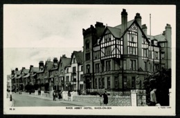 Ref 1230 - Raphael Tuck Real Photo Postcard - Rhos Abbey Hotel Rhos-on-Sea - Denbighshire Wales - Denbighshire