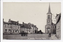 CPSM 53 LE GENEST Place De L'église - Le Genest Saint Isle