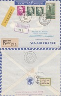 Delcampe - LETTRE. 10 3 50. REPRISE DES RELATIONS AERIENNES POSTALES  PAR VOIE AERIENNE - 1927-1959 Briefe & Dokumente