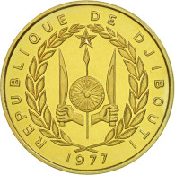 Monnaie, Djibouti, 20 Francs, 1977, Paris, ESSAI, FDC, Aluminum-Bronze, KM:E5 - Dschibuti