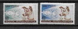 ROUMANIE - YVERT N° 1550/1551 ** MNH  - COTE = 12 EUR. - CHIEN - Unused Stamps